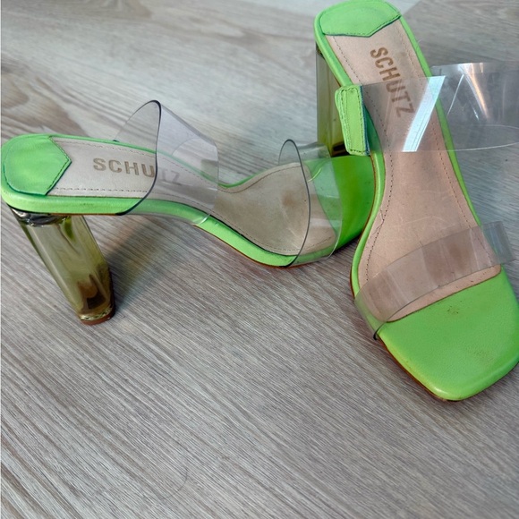 SCHUTZ Shoes - Schutz Women's Green Heeled Sandals